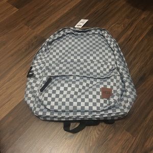 Vans Blue Checkered Backpack